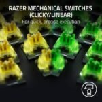Razer Keyboard mechanical BlackWidow V4, 114key, Yellow Switch, USB-A, EN RU, RGB, black2