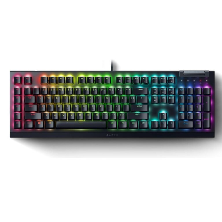 Razer Keyboard mechanical BlackWidow V4 X, 110key, Yellow Switch, USB-A, EN RU RGB, black