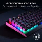 Razer Keyboard mechanical BlackWidow V4 X, 110key, Yellow Switch, USB-A, EN RU RGB, black3