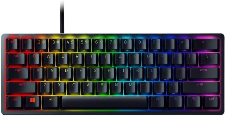 Razer Keyboard mechanical Huntsman Mini 61key, Red Switch, USB-A, EN, RGB, black