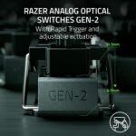 Razer Keyboard mechanical Huntsman V3 Pro 8KHz, 104key, Analog Optical Switch Gen-2, USB-A, EN, RGB, black3