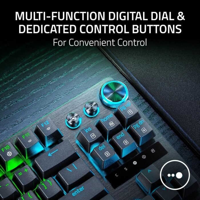 Razer Keyboard mechanical Huntsman V3 Pro TKL 8KHz, 84key, Analog Optical Switch Gen-2, USB-A, EN, RGB, black11