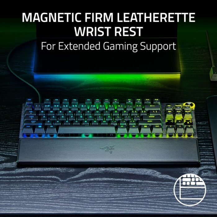 Razer Keyboard mechanical Huntsman V3 Pro TKL 8KHz, 84key, Analog Optical Switch Gen-2, USB-A, EN, RGB, black13