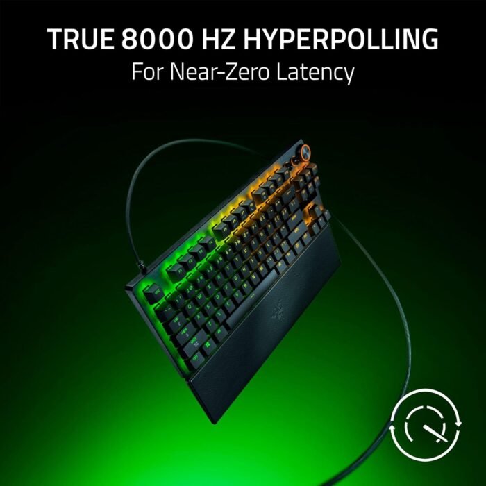 Razer Keyboard mechanical Huntsman V3 Pro TKL 8KHz, 84key, Analog Optical Switch Gen-2, USB-A, EN, RGB, black4