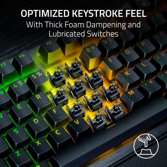Razer Keyboard mechanical Huntsman V3 Pro TKL 8KHz, 84key, Analog Optical Switch Gen-2, USB-A, EN, RGB, black6