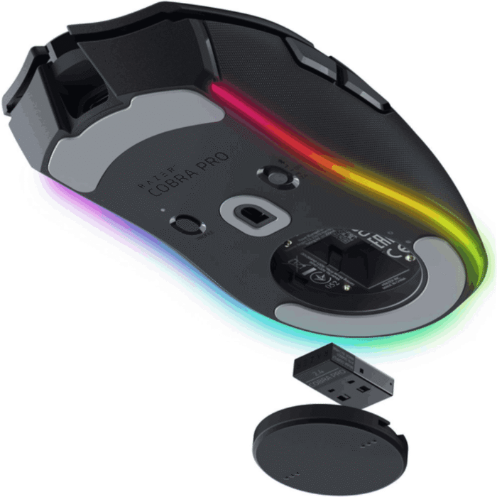 Razer Mouse Cobra Pro, RGB, USB-A WL BT, black (RZ01-04660100-R3G1) 3