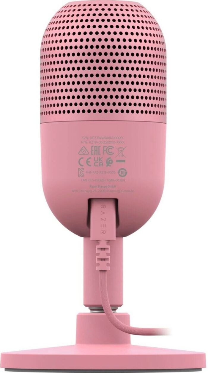 Razer gaming microphone Seiren V3 Mini, Omni, USB-A, 1.2m, quartz (RZ19-05050200-R3M1) 2