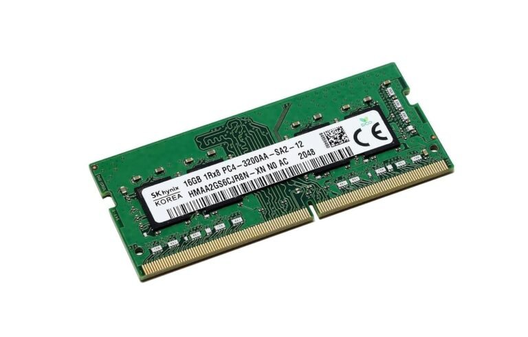 SK HYNIX 16GB DDR4 1Rx8 (PC4-3200AA) SODIMM RAM (HMAA2GS6CJR8N-XN)