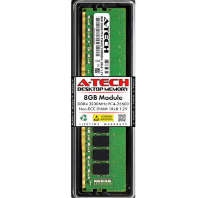 SK HYNIX 8GB DDR4 1Rx8 PC4-3200AA-UA2-11 RAM UDIMM (HMA81GU6DJR8N-XN)