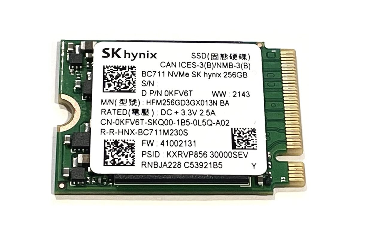SK Hynix 256GB M.2 2230 NVMe PCIe SSD Solid State Drive (0KFV6T)