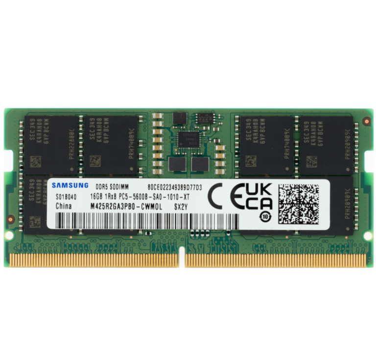 Samsung 16GB 1Rx8 DDR5 PC5-5600 SODIMM Memory Module (M425R2GA3PB0-CWM)