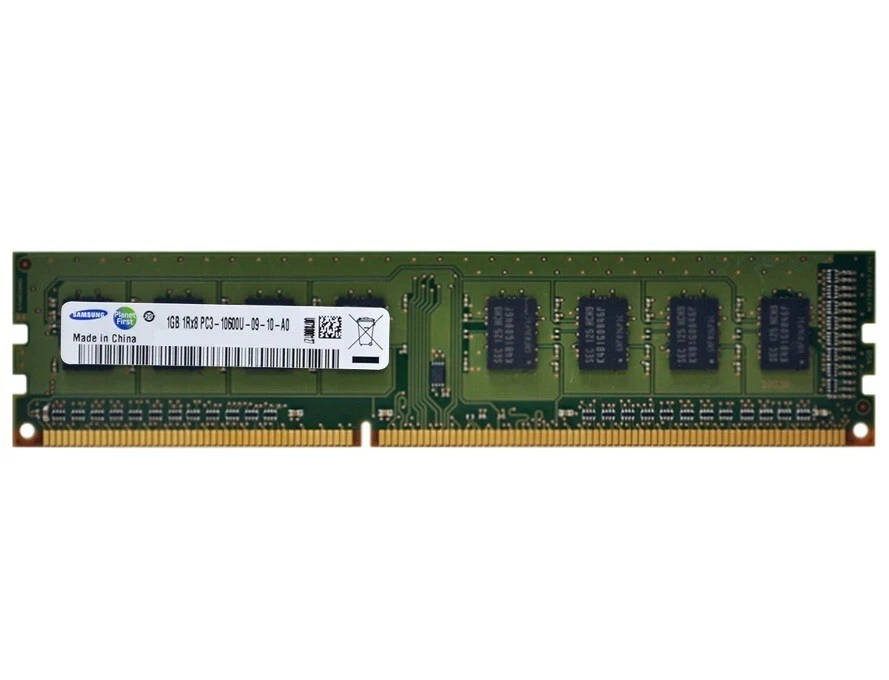 Samsung 1GB PC3-10600 1333MHz 1Rx8 DIMM RAM (M378B2873EH1-CH9)