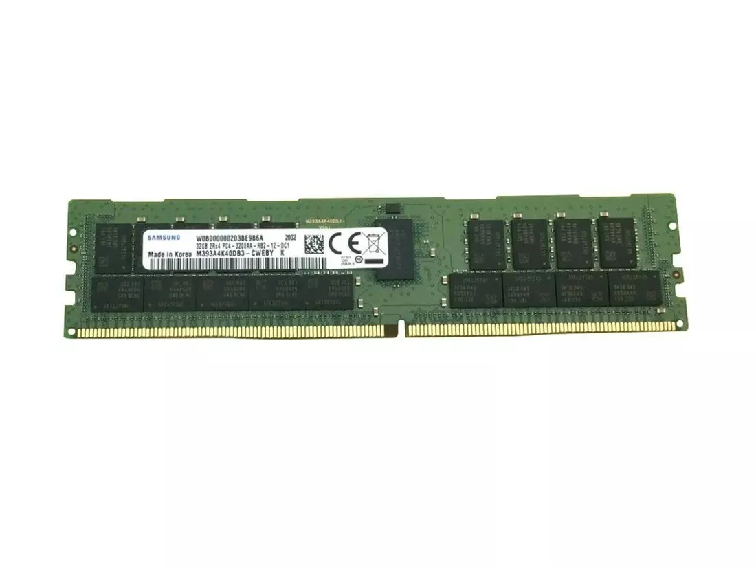 Samsung Memory 32GB DDR4-3200 2Rx4 LP ECC RDIMM RAM (M393A4K40EB3-CWE) Samsung Memory 32GB DDR4-3200 2Rx4 LP ECC RDIMM RAM (M393A4K40EB3-CWE)
