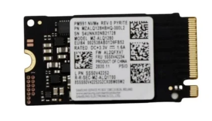 Samsung PM991 M.2 NVMe 128GB SSD MZ-ALQ1280 - MZALQ128HBHQ-000L2 SSS0V42252 190