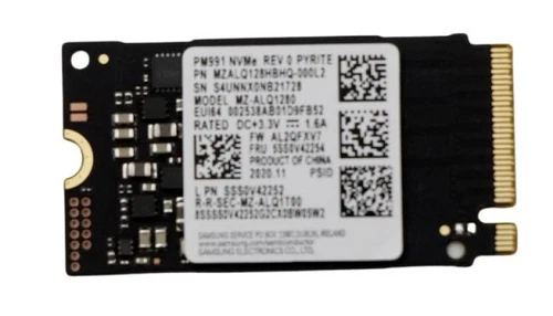 Samsung PM991 M.2 NVMe 128GB SSD MZ-ALQ1280 - MZALQ128HBHQ-000L2 SSS0V42252 190
