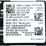 Samsung PM991a 256GB M.2 NVMe PCIe Gen3x4 SSD (MZ9LQ256HBJD-00BD1)