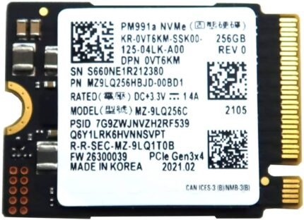 Samsung PM991a 256GB M.2 NVMe PCIe Gen3x4 SSD (MZ9LQ256HBJD-00BD1)