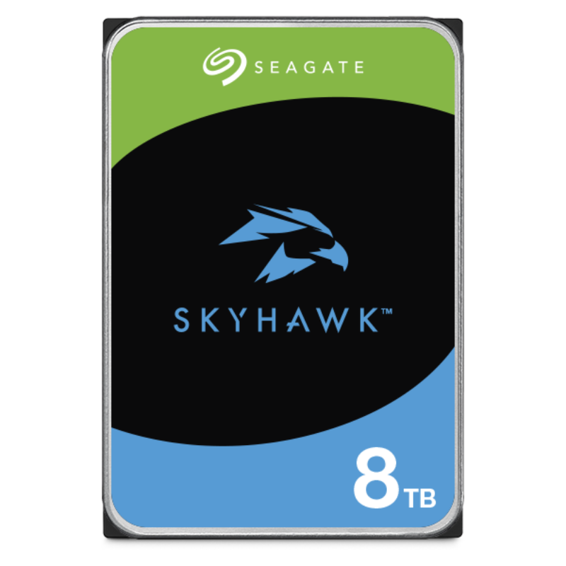 Seagate SkyHawk Surveillance 8TB SATA 6Gb s 3.5 256MB cache 5400 rpm CMR (ST8000VX010) Seagate SkyHawk | Surveillance | 8TB | SATA 6Gb/s | 3.5" | 256MB cache | 5400 rpm | CMR (ST8000VX010) - Image 1