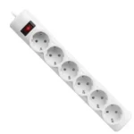 Surge protector Defender DFS 153 3 m, white, 6 outlets (99490) 2