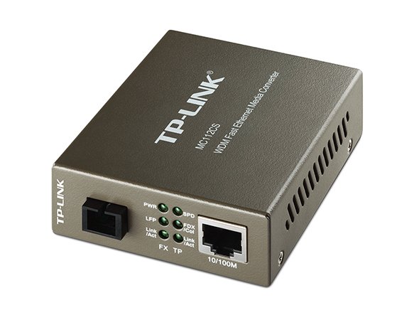 TP-Link MC112CS Media Converter Fast Ethernet 10100MBPS WDM