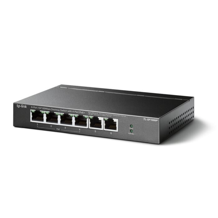 TP-Link TL-SF1006P 6-Port 10 100Mbps Desktop POE Switch with 4-Port PoE 2