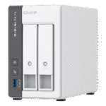 2-bay ARM 4C 2.0GHz ; 2 x SATA 6Gb/s 3.5"/2.5"; 4GB RAM on-board (not expandable); 1 x GbE; 1 x 2.5GbE ; 1 x USB3.2 Gen1 and 2 x USB2.0, Built-in NPU for AI Acceleration. (TS-216G)
