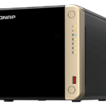 4-Bay desktop NAS, Intel® Celeron® N5105/N5095 quad-core, 8GB DDR4 SODIMM RAM (2 x DDR4 SODIMM slots, max 16GB), 4 x 3.5"/2.5" SATA 6Gb/s drive bays, 2 x M.2 2280 PCIe Gen 3 x1 slots, 2 x 2.5GbE, 1 x HDMI 2.0, 1 x PCIe Gen3 x2 slot, 2 x USB 3.2 Gen 2 Type-A + 2 x USB 2.0 (TS-464-8G)