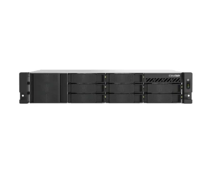 8-bay short depth rackmount NAS, Intel Atom C5125 8C 2.8GHz, 8GB RAM,2 x 2.5GbE, 2 x M.2 2280, 2 x PCIe Gen3 x4, 4 x USB 3.2 Gen1 ports (5Gbps), 2 x 300W redundant PSU (TS-855eU-RP-8G)