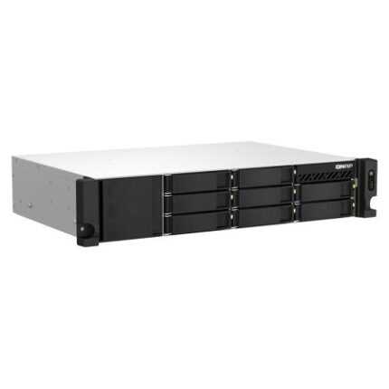 QNAP 8-Bay Short Depth Rackmount NAS AMD Ryzen V1500B 4GB 2.5GbE-(TS-873AeU-4G)