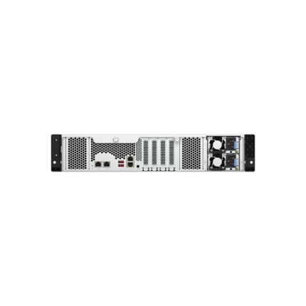2U 12-bay 3.5" SATA HDD NAS, AMD Ryzen 7000 series 8C16T (boost up to 5.3 GHz), 32GB DDR5 non-ECC RAM (max. 128GB total), 2x M.2 2280 PCIe Gen5 x2 slots for SSD cache, 2x 10GBASE-T + 2x 2.5 GbE RJ45, 3 x PCIe Gen 4 expansion slots, 2 x 550W redundant pwoer supply, without rail kit. Support rail kit RAIL-B02. (TS-h1277AXU-RP-R7-32G)