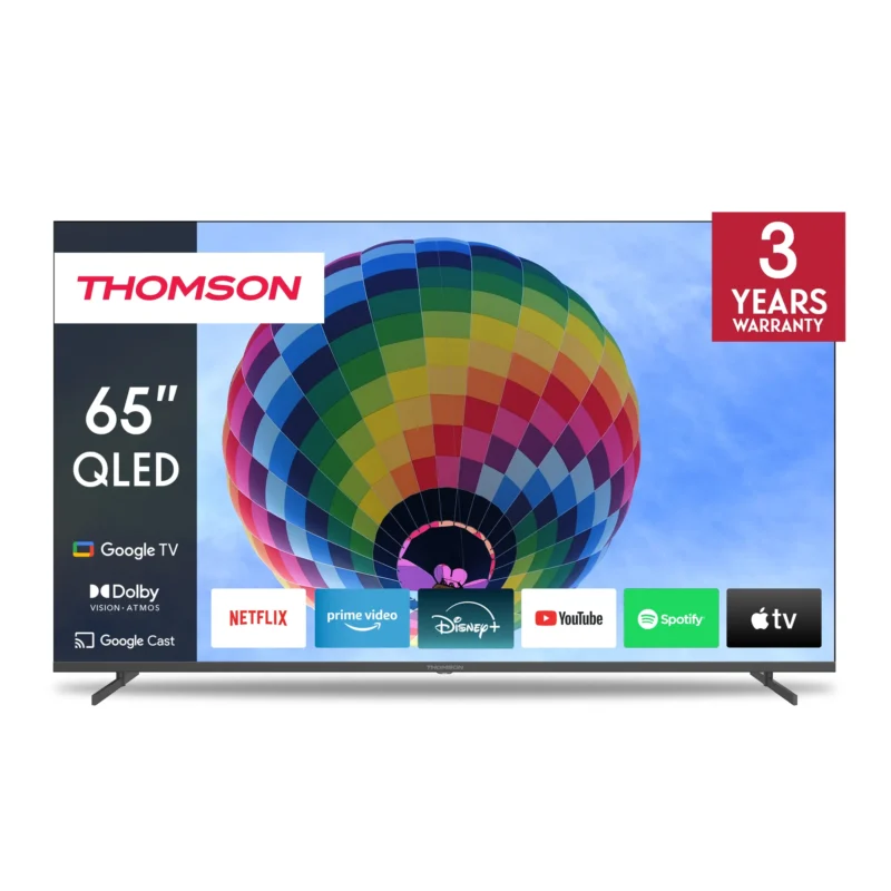 TV 65 Thomson QLED 4K 60Hz Smart Google TV Black (65QG4S14)