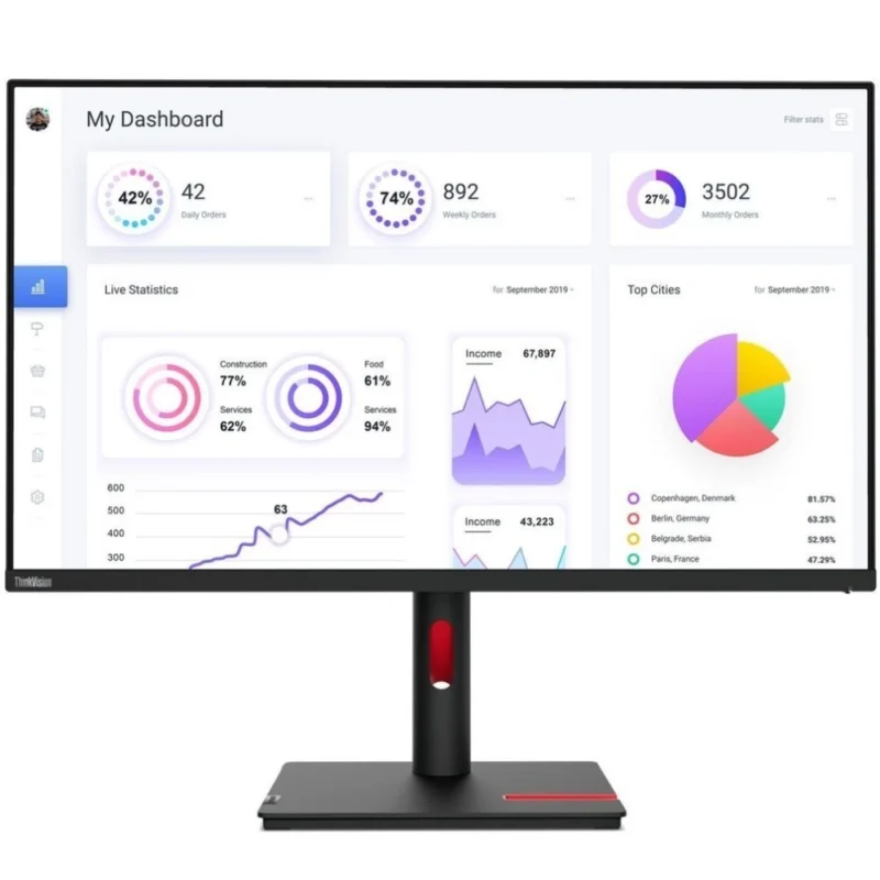 ThinkVision T32p 63D2GAT1EU 31.5 inch 4K UHD IPS Monitor