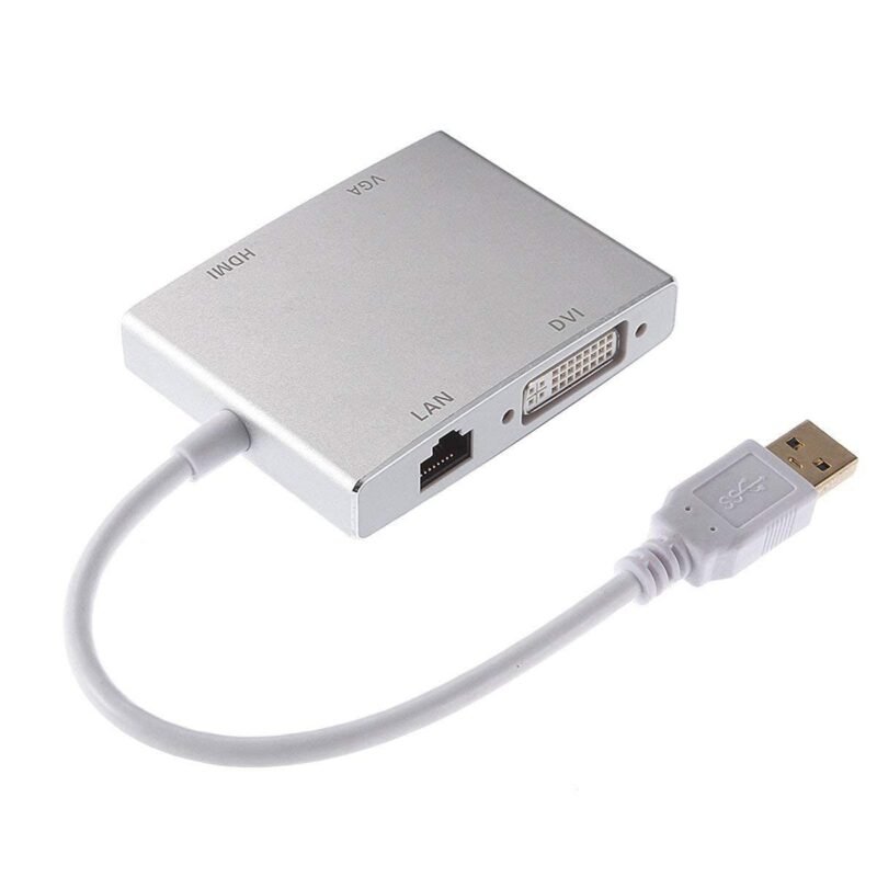 USB 3.0 to HDMI & DVI VGA + RJ45