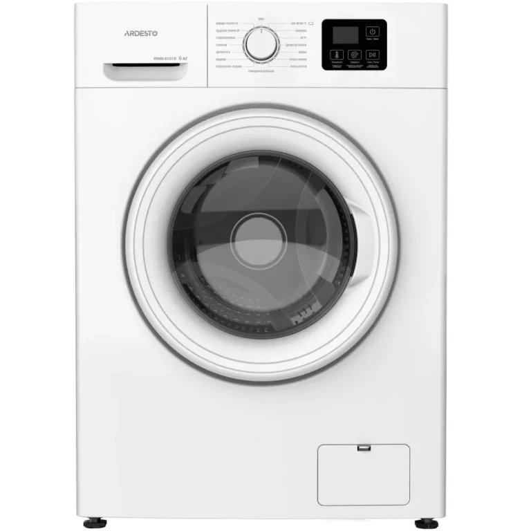 WM ARDESTO front load, 6kg, 1200, A++, 45cm, display, white (WMW-6101W)