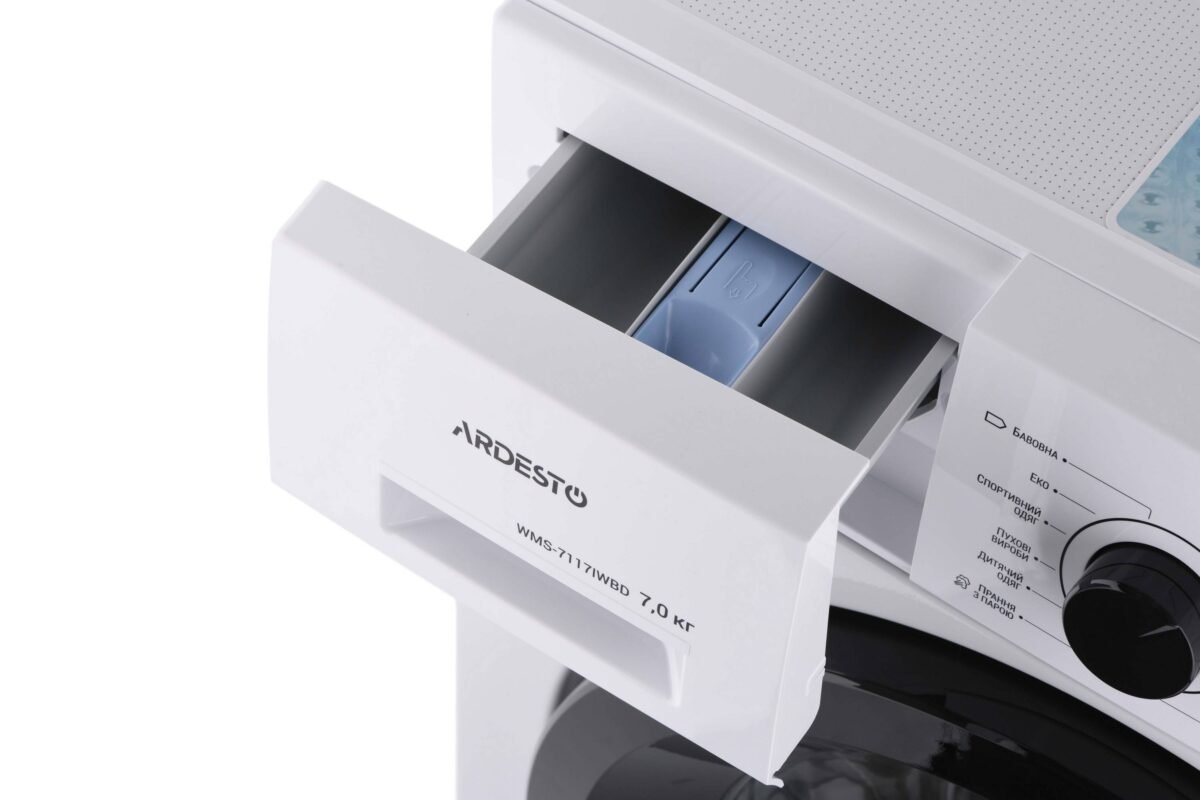 WM ARDESTO front load Black Mars, 7kg, 1400, A+++, Invertor, Steam, Drum lighting (WMS-7117IWBD)6