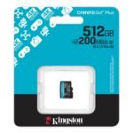 micro-SDXC — 512GB microSDXC Canvas Go! Plus Gen4 R:200/W:160 UHS-I Class 10 V30 U3 A2 + adapter (SDCG4/512GB)
