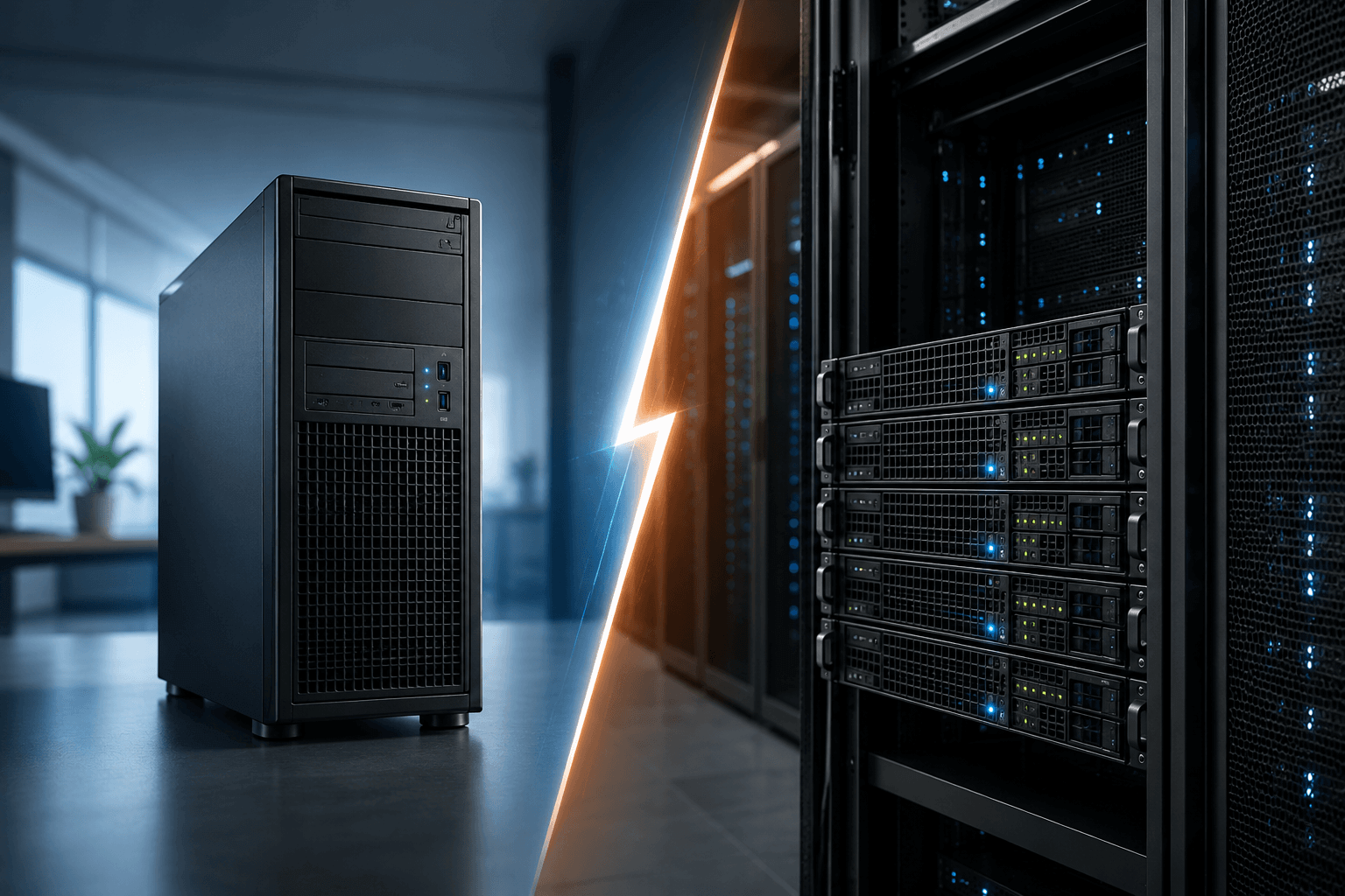 rack server vs tower server 1 1