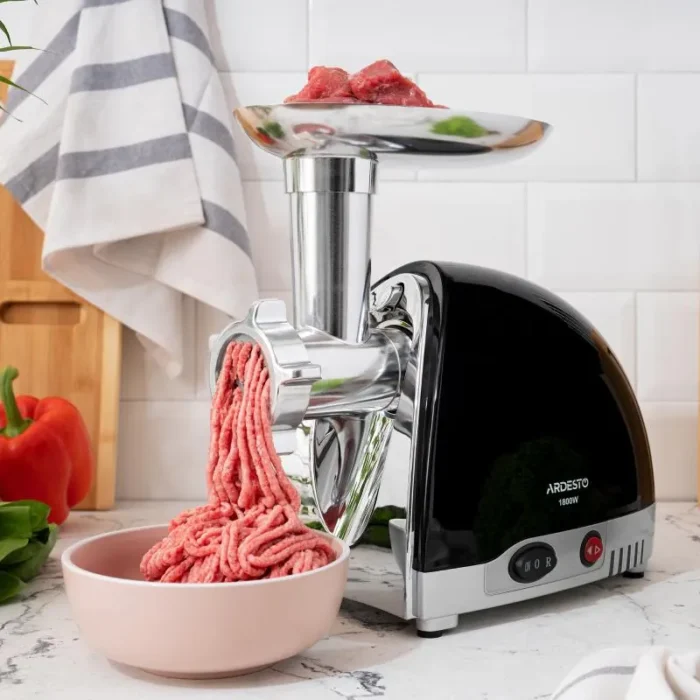 Мясорубка Ardesto MGL-2250R - 1800Вт 2кг-мин томат. соковыж черн, реверс5