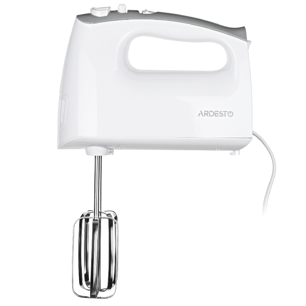 Ручной миксер Ardesto HMK-4006W - 400Вт 5 скор.+турбо 2венчика 2гачка белый,2 Ручной миксер Ardesto HMK-4006W - 400Вт 5 скор.+турбо 2венчика 2гачка белый,2