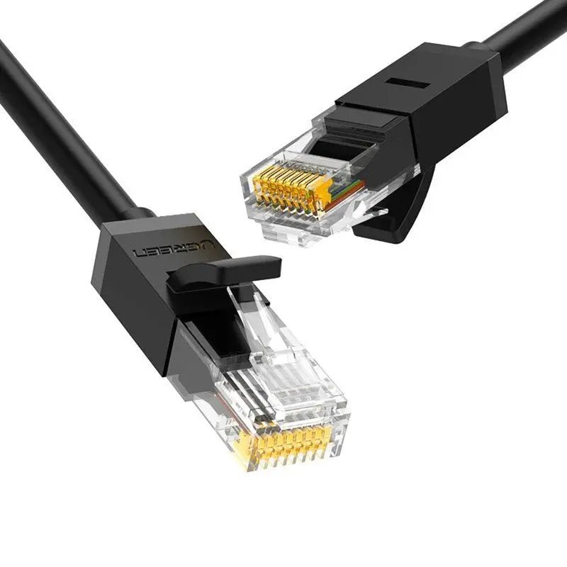 Cat 6 U/UTP Rounded Lan Cable Black 2m (20160)