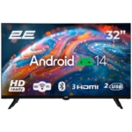 TV Set 32" 2E LED HD 60Hz Smart Android Black (2E-32A07B)