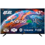 Televizor TV Set 43" 2E LED FHD 60Hz Smart Android Black (2E-43A07B)