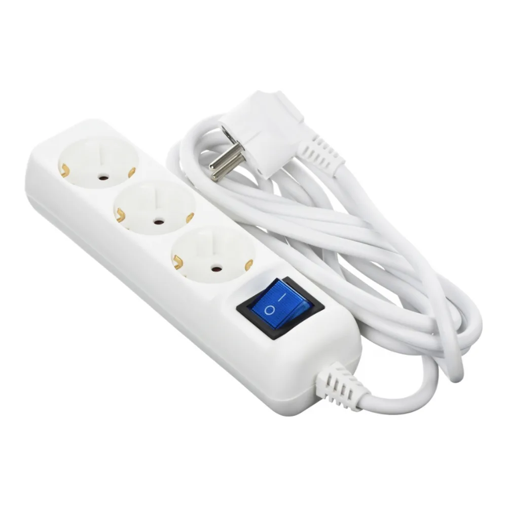2E-AD0103WH 2E Power adapter 3xTypeF, 16A, white (2E-AD0103WH) - Image 1
