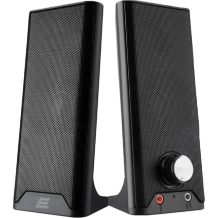 2E Multimedia speaker PCS203, 2.0, USB, Metal Black (2E-PCS203BK)