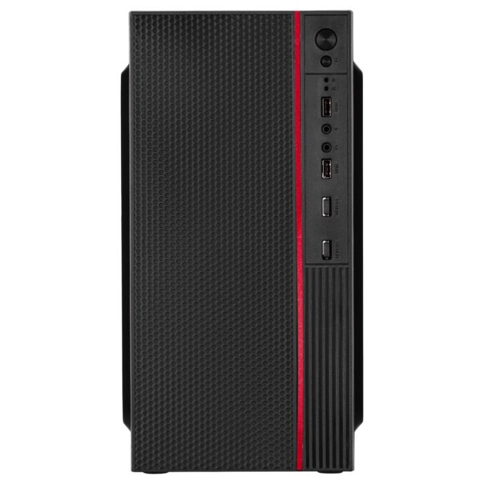 2E PC case TeamX TMX03 with 2E ATX400W, 2xUSB2.0, 1x80mm, VGA 220mm, mATX, black (2E-TMX03) - Image 6