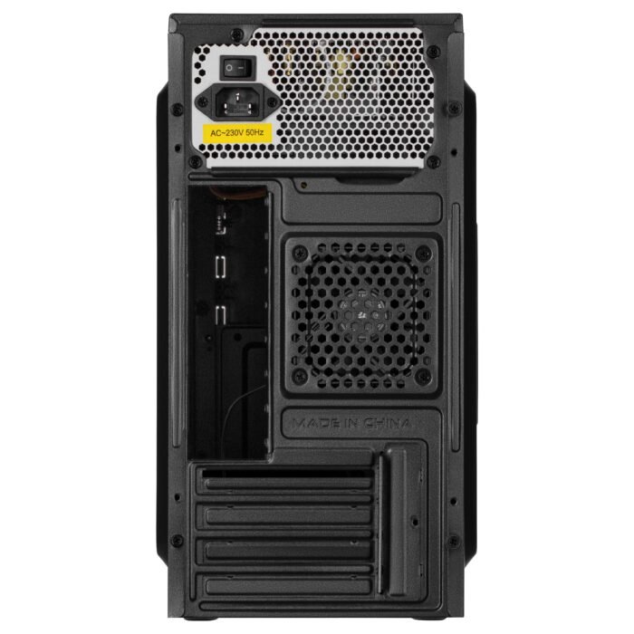 2E PC case TeamX TMX03 with 2E ATX400W, 2xUSB2.0, 1x80mm, VGA 220mm, mATX, black (2E-TMX03) - Image 5