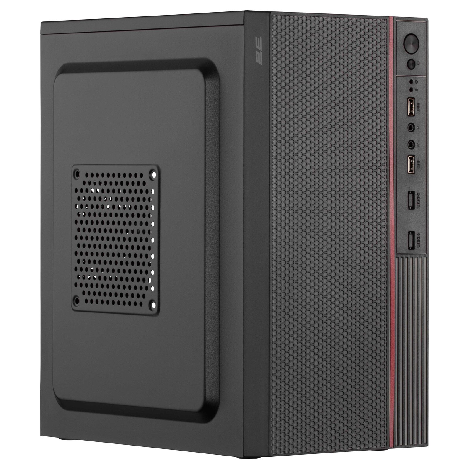 2E PC case TeamX TMX03 with 2E ATX400W, 2xUSB2.0, 1x80mm, VGA 220mm, mATX, black 2E PC case TeamX TMX03 with 2E ATX400W, 2xUSB2.0, 1x80mm, VGA 220mm, mATX, black (2E-TMX03) - Image 1