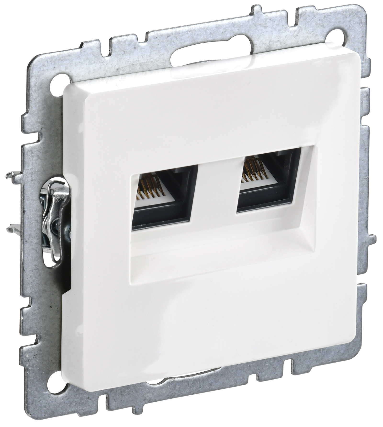 BRITE Kompüter rozetkası 2-aya RJ45 kat.5E RK10-2-BrB ağ IEK (BR-K20-1-K01)