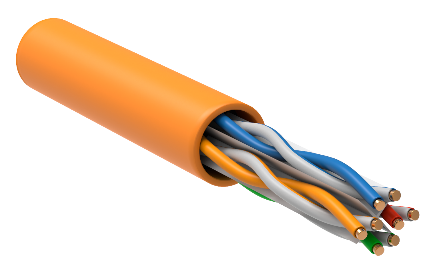 ITK Vitaya para U/UTP kat.6 4x2x24AWG LSZH slim oranj. (305m) (LC1-C604-127-SL-P)