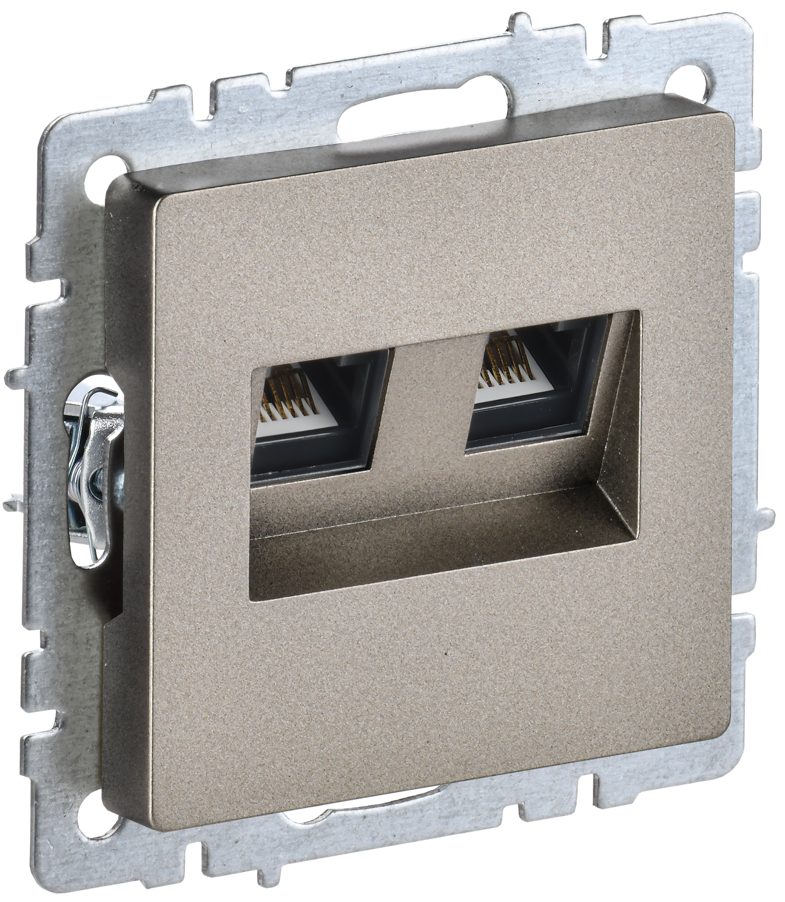 BRITE Kompüter rozetkası 2-aya RJ45 kat.5E RK10-2-BrS samp. IEK (BR-K20-1-K37)